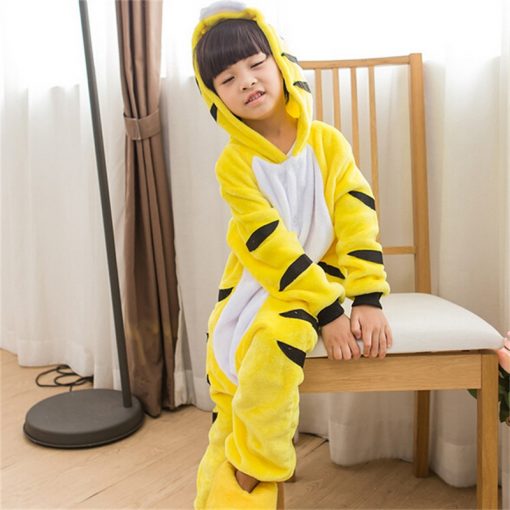 kids_yellow_tiger_onesie_pyjama_australia