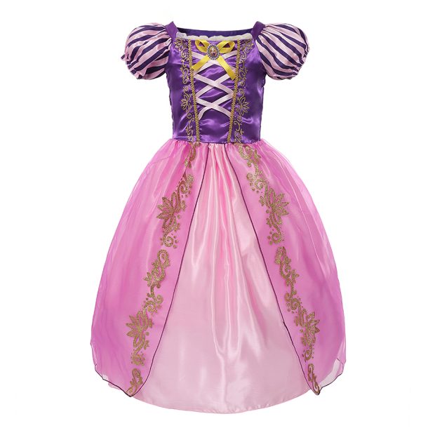 Rapunzel costume girl dress