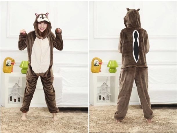 Chipmunk Mens and Womens Onesie - Inspired by Chipmunks