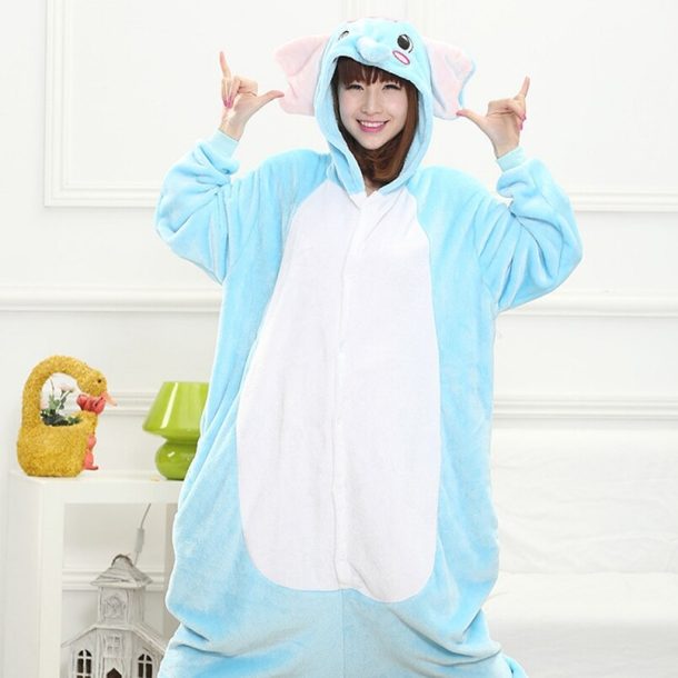 Elephant Mens and Womens Animal Onesie - Image 3
