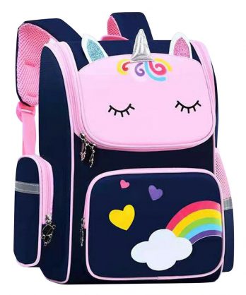 Kids Unicorn Backpack blue