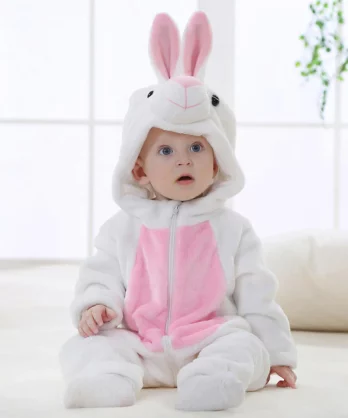 Baby White Rabbit Onesie