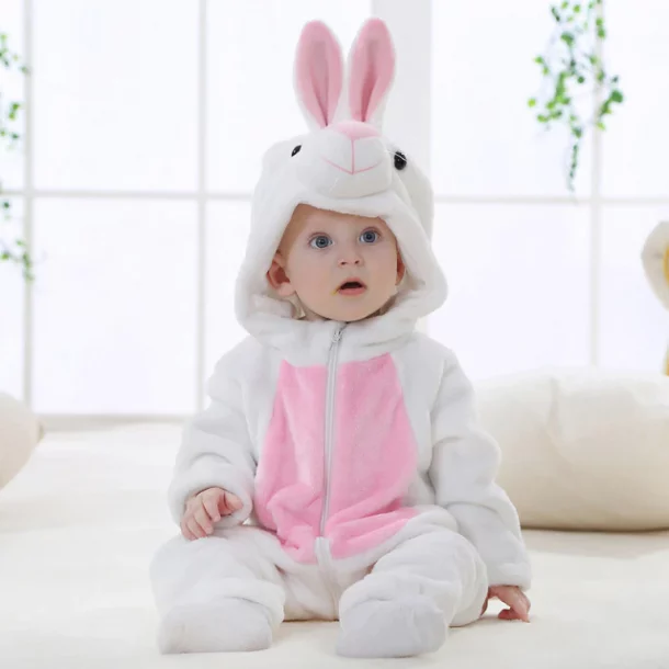 Baby White Rabbit Onesie