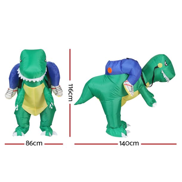 Inflatable Dinosaur Costume Adult Suit Blow Up Party Fancy Dress Halloween Cosplay - Image 2